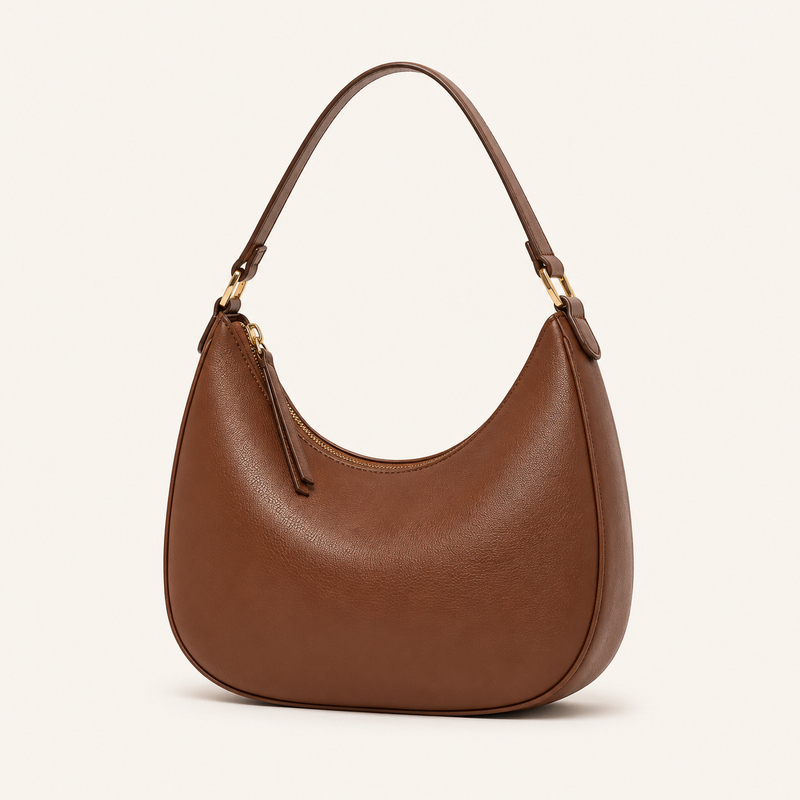 Soft Slouchy Crescent Hobo Shoulder Bag