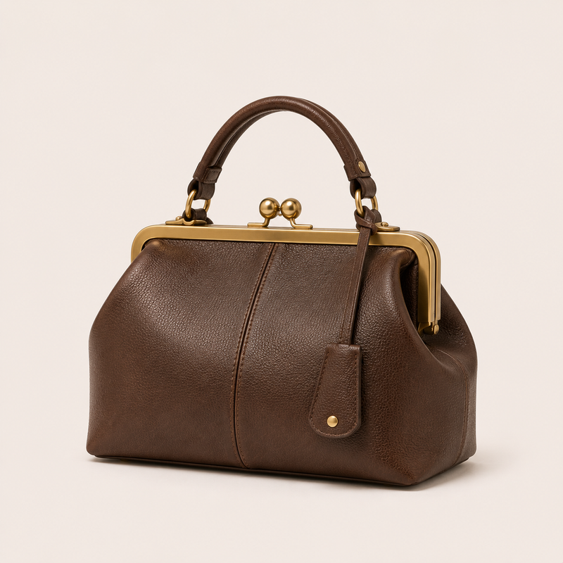 Retro Kiss Lock Doctor Handbag