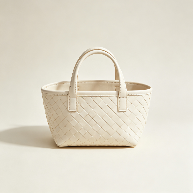 Woven Texture Mini PU Tote Handbag
