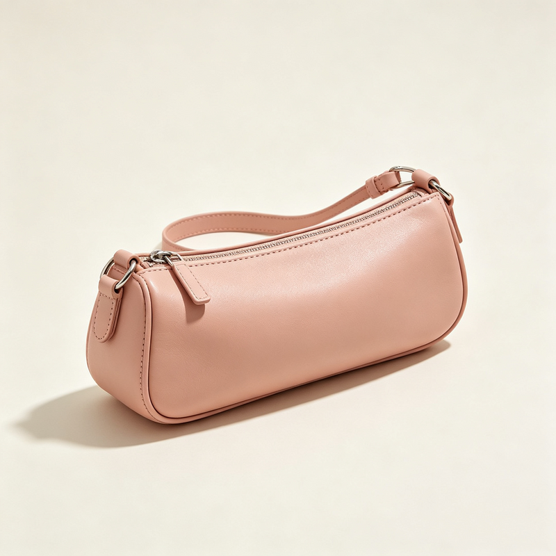 Slim Cylinder PU Barrel Cosmetic Crossbody Bag