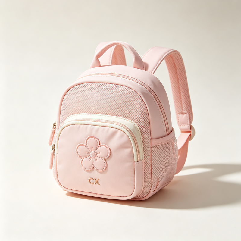 Cute Floral Embroidery Kids Mini Backpack