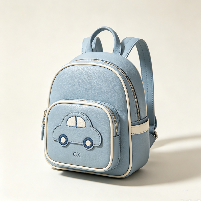 Cartoon Car Pattern Toddler Mini Backpack