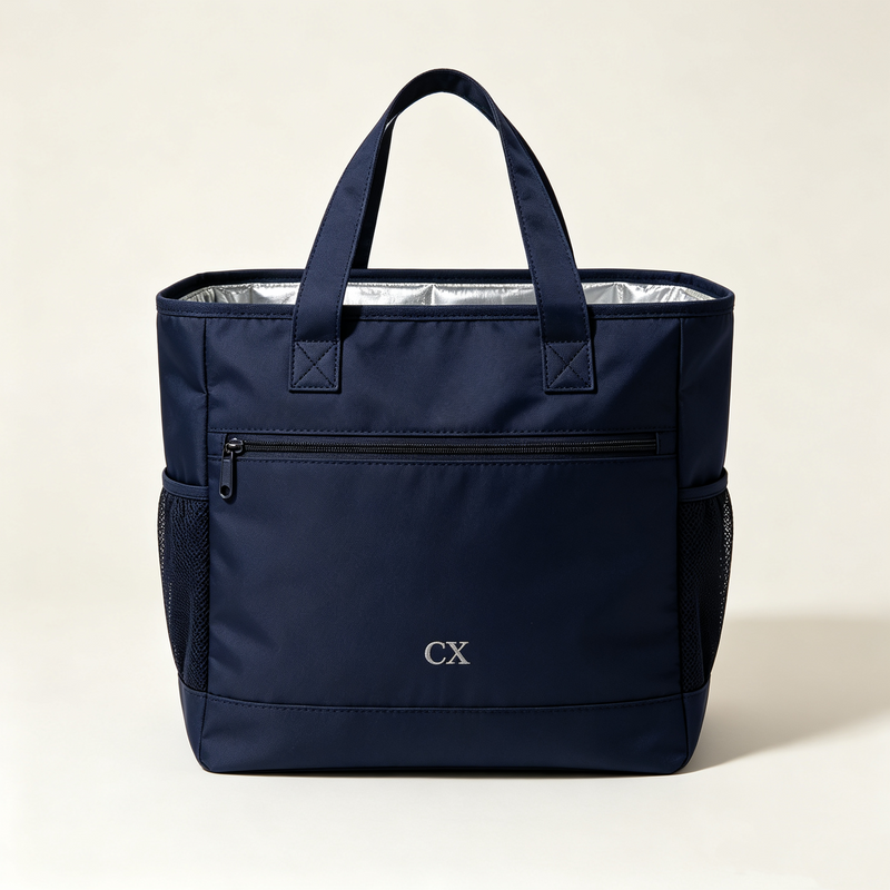 Large Waterproof Nylon Insulated Lunch Tote Bag