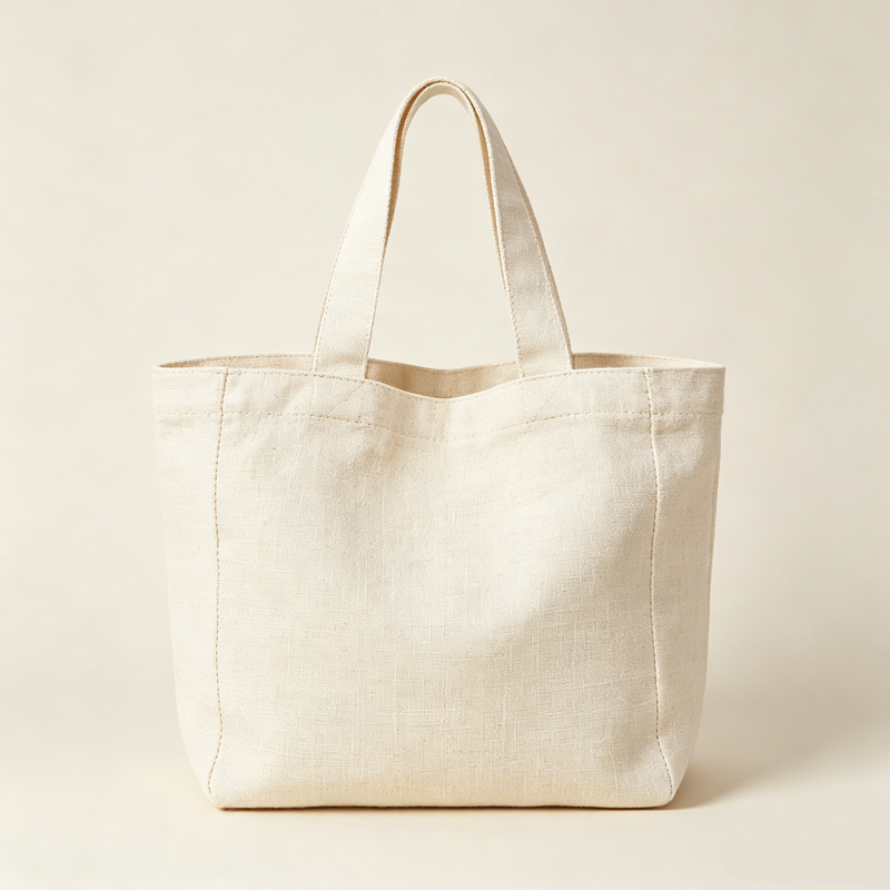 Oversized Plain Canvas Grocery Tote Bag