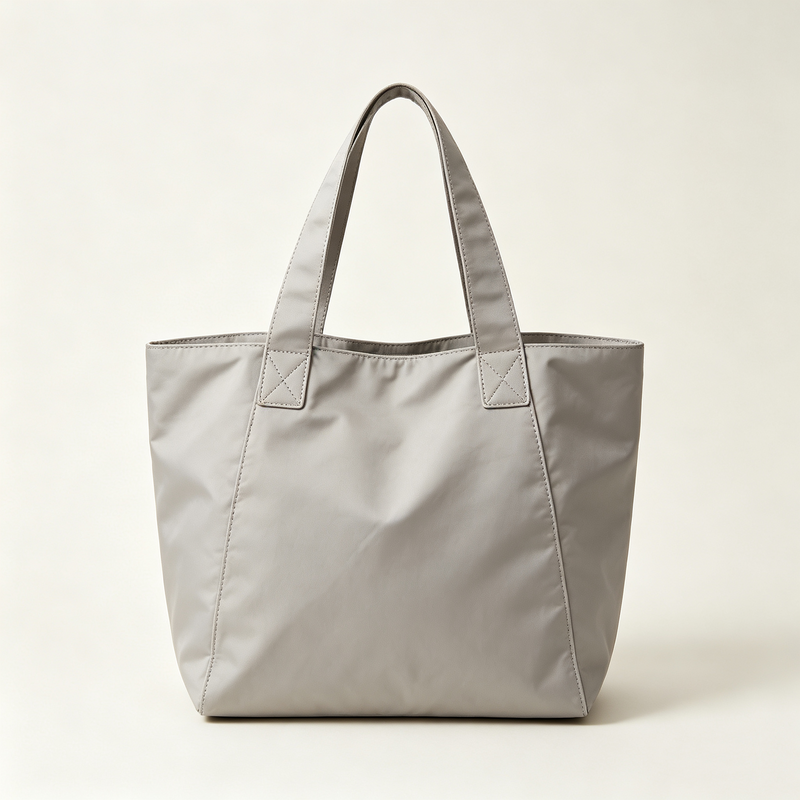 Lightweight Plain Nylon Casual Shoulder Tote Bag